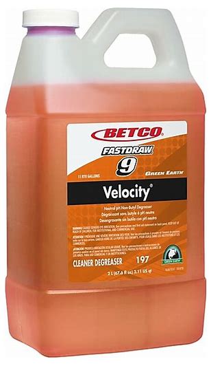 Betco Green Earth Velocity Degreaser, Fresh Scent, 67.6 Oz., 4/Carton