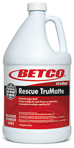 Betco Rescue TruMatte Floor Finish, 1 Gallon, 4/CT