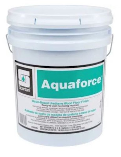 Spartan AquaForce Water-Based Urethane Floor Finish, 5 Gallon