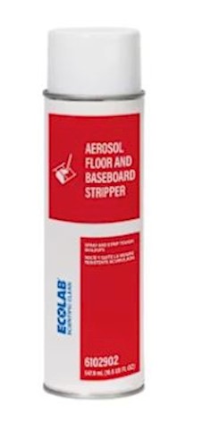 Ecolab Scientific Clean Floor and Baseboard Stripper Aerosol, 18.5 oz, Case of 12