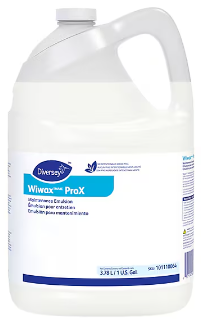 Diversey Wiwax Prox Milky White Floor Sealer, 1 Gallon, Case of 4