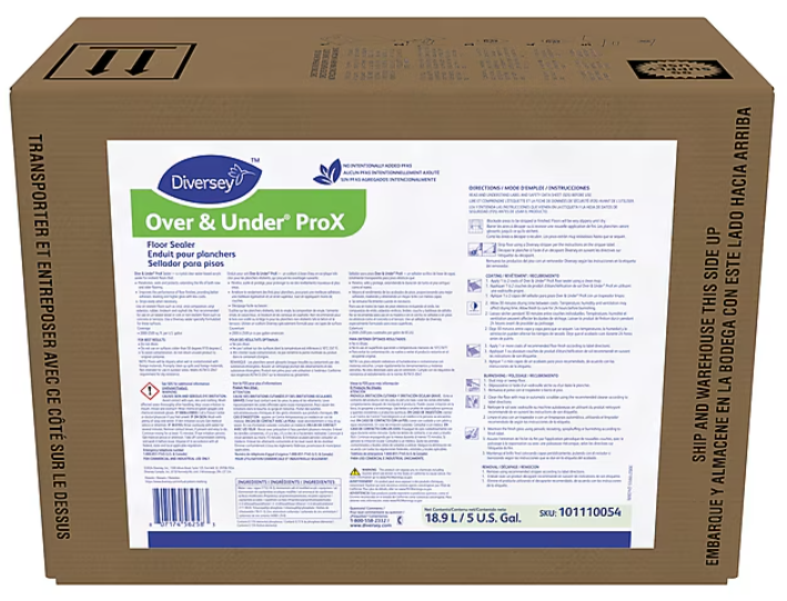 Diversey Over & Under Prox Unscented Floor Sealer, 5 Gallon BIB