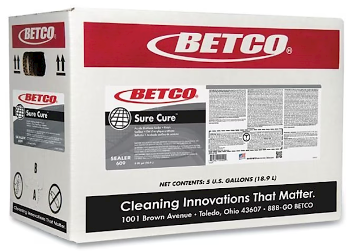 Betco Sure Cure Floor Sealer, 5 Gallon BIB