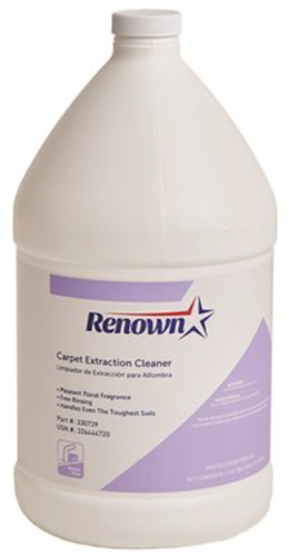 Renown Carpet Extraction Cleaner, 1 Gallon, Case of 4