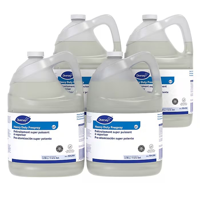 Diversey Pre-Spray, Heavy Duty, Fruity Scent, 1 Gallon, Case of 4
