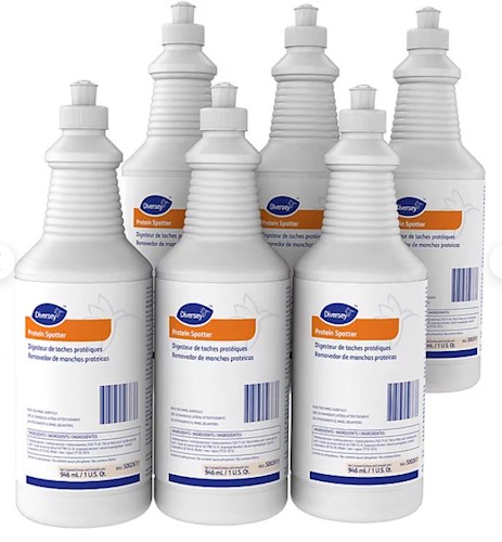 Diversey Protein Spot & Stain Remover, Liquid, 32 oz, Case of 6