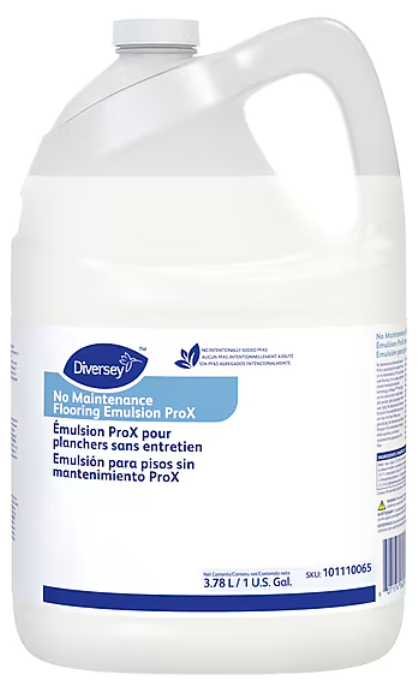 Diversey No-Maintenance Floor Cleaner/Emulsion, 1 Gallon, 4/CT
