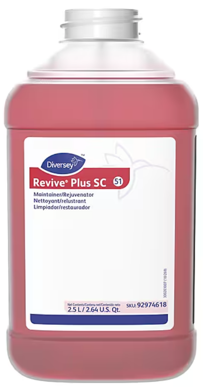 Diversey Revive Plus SC J-Fill Citrus Hard Floor Cleaner, 2.5 L, 2/CT