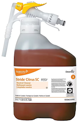 Diversey Stride SC 3 Multipurpose Neutral Cleaner, RTD, Citrus Scent, 5 L