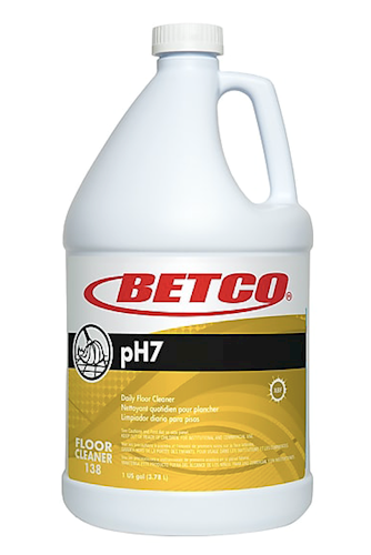 Betco pH7 Lemon Neutral Floor Cleaner, 1 Gallon, 4/CT