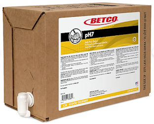 Betco pH7 Lemon Neutral Floor Cleaner, 5-Gallon BIB