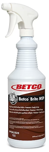 Betco Brite MSP Lemon Multi-Surface Polish, 32 oz, 12/CT