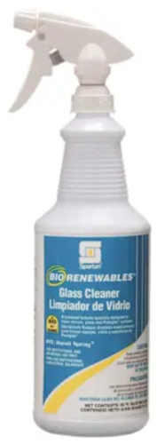 Spartan Biorenewables Glass Cleaner, Waterfall Scent, 1 Qt