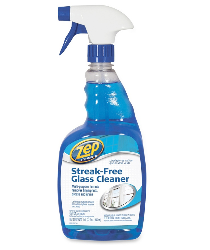 Zep Streak-Free Glass Cleaner Spray, Blue, 32 fl oz, 12/CT