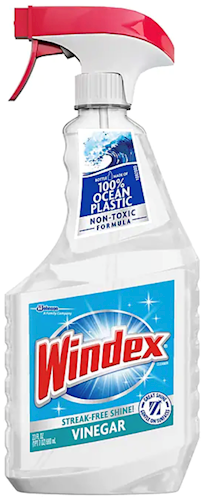 SC Johnson Windex Glass Cleaner, 100% Recycled, Vinegar, 23 oz