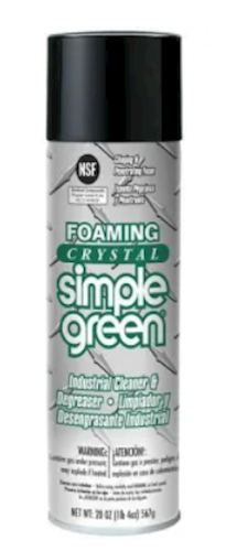 Sunshine Makers Inc Simple Green Cleaner / Degreaser, Foaming, Aerosol, 20 OZ, 1/EA