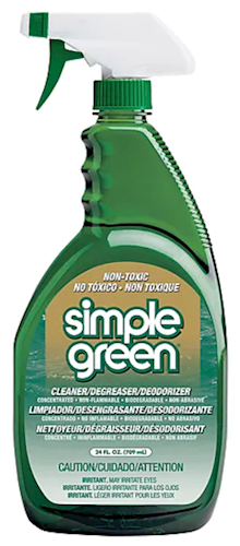 Simple Green Cleaner and Degreaser, All Purpose, Spray Bottle, 24 OZ.