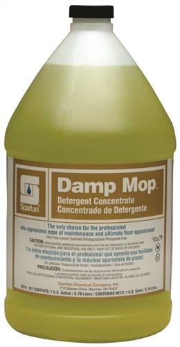 Spartan Cleaner, Concentrate, Damp Mop, Lemon Scent, 1 GALLON, 4/CT