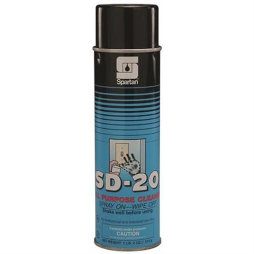 Spartan Cleaner, Degreaser, All-Purpose, Aerosol, SD-20, Citrus Scent, 18 OZ, 12/CT
