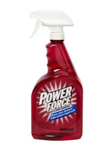 Ecolab Cleaner, Degreaser, Power Force, Premium Clean, 32 OZ, 6/CT