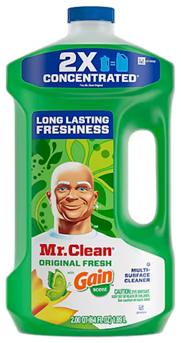 Mr. Clean Cleaner, Multi-Surface, Gain Original Fresh Scent, 64 OZ.