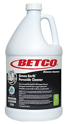 Betco Cleaner, Peroxide Based, Green Earth, Fresh Mint Scent, 1 GALLON, 4/CT