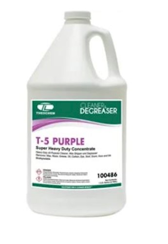 Theochem Degreaser, T-5 Purple, Heavy Duty, 1 GALLON, 4/CT