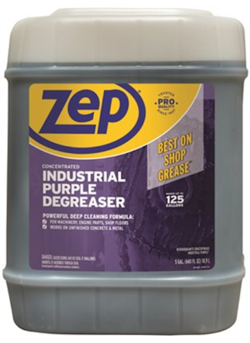 Zep Degreaser, Industrial Purple Degreaser, Concentrated, 5 GALLON
