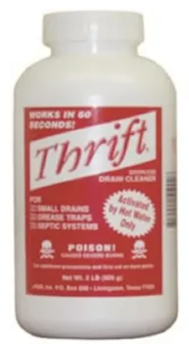 Thrift Drain Cleaner, Unscented, 1 LB