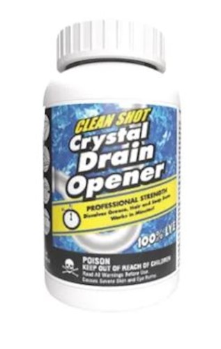 Theochem Drain Opener and Cleaner, Clean Shot Crystals, 1 LB