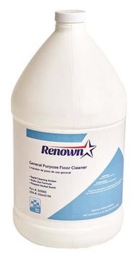 Renown Floor Cleaner, General Purpose, 1 GALLON, 4/CT