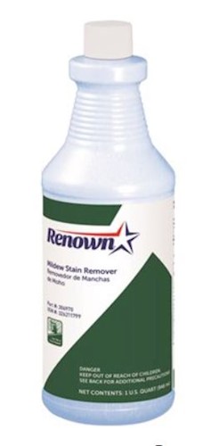 Renown Mildew Stain Remover, Pleasant Scent, 32 OZ, 12/CT