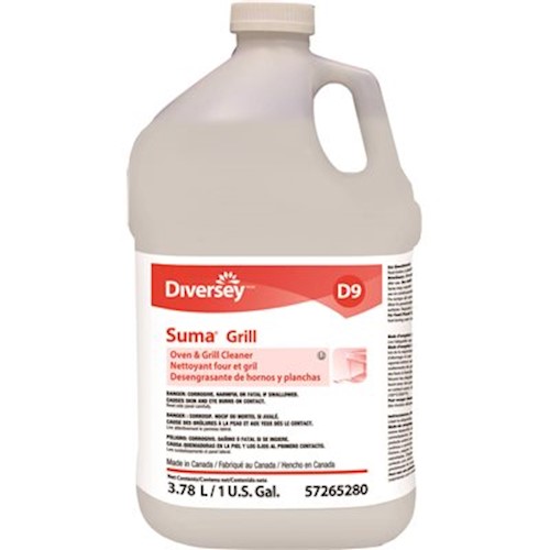 Diversey Oven and Grill Cleaner, Degreaser, Suma D9 High Temp 350, 1 GALLON, 4/CT