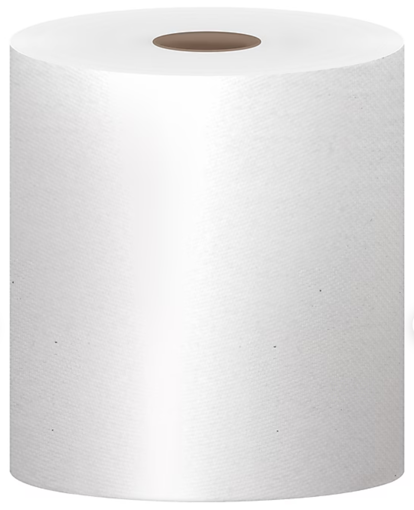 Scott Hardwound Paper Towels, 1-Ply, White, 12 Rolls per Case