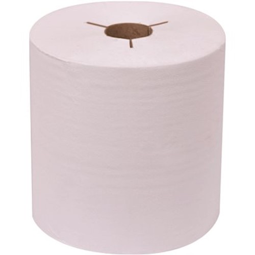 Renown Hardwound Paper Towels, Controlled, Natural/White, 8 inch, 6 Rolls per Case