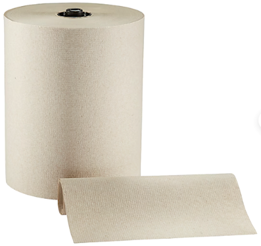 enMotion Hardwound Paper Towels, 1-Ply, 550 ft per Roll, 6 Rolls per Case