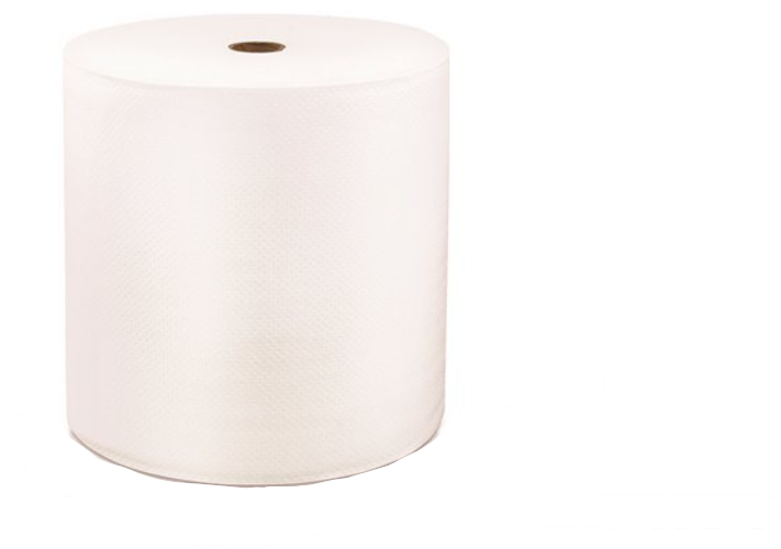 LOCOR Hardwound Paper Towels, White, Small-Core, 850 ft x 7 inch, 6 Rolls per Case