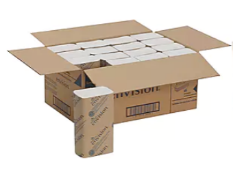 Pacific Blue Basic Envision Multifold Paper Towels, Recycled, 1-Ply, 4000/Case