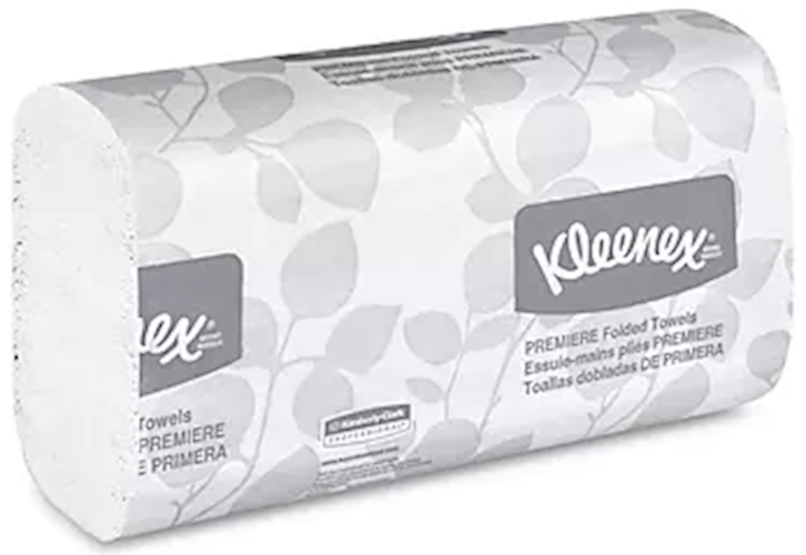 Kleenex Recycled Multifold Paper Towels, White, 1-Ply, 120 Sheets/Pack, 25 Packs/Case