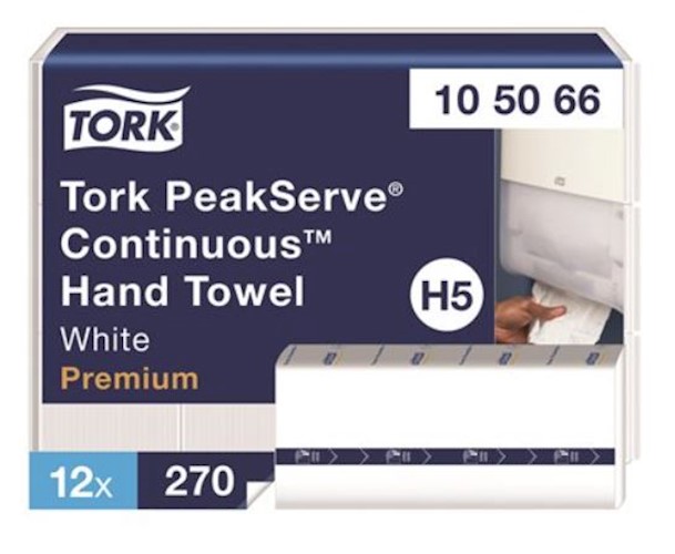 Tork Multifold Paper Towels, White, 270 Sheets/Pack, 12 Packs/Case