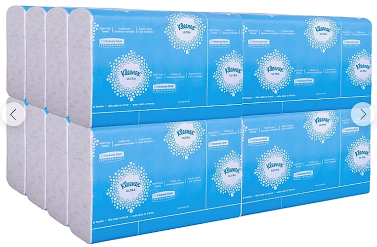 Kleenex Ultra Small Multifold Paper Towels, White, 8 x 9.4 Inches, 2400/Case