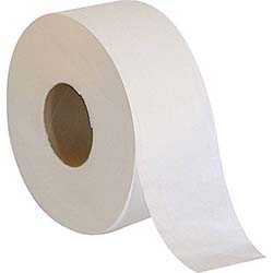 Coastwide Professional Jumbo Toilet Tissue, 1-Ply, White, 1000 ft per Roll, 12 Rolls per Case