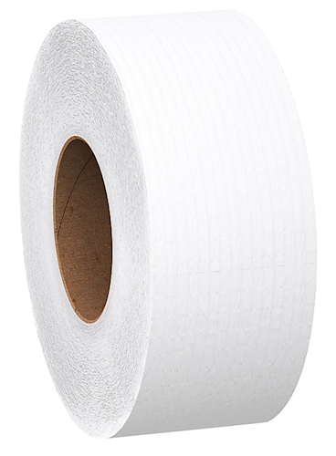 Scott Essential Jr Jumbo Toilet Tissue, 2-Ply, White, 750 ft per Roll, 12 Rolls per Case