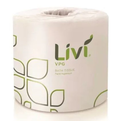 LIVI VPG 2-Ply Toilet Tissue, Standard Rolls, White, 96 Rolls per Case
