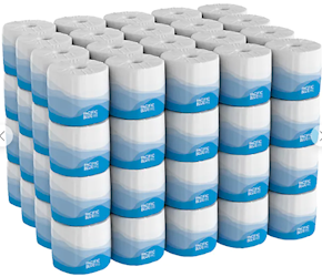 Georgia Pacific 2-Ply Toilet Tissue, White, Embossed, 550 Sheets per Roll, 80 Rolls per Case