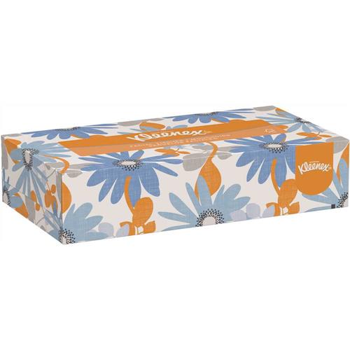 Kleenex Facial Tissues, 2-Ply, Flat Box, 100 per Box, 36 Boxes per Case