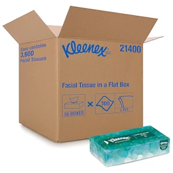 Kleenex Facial Tissues, 2-Ply, White, 100 Sheets per Box, 36 Boxes per Case