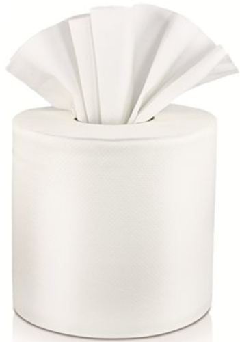 Solaris Paper Premium Center Pull Paper Towels, White, 2-Ply, 6 Rolls/Case
