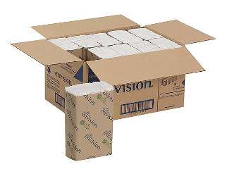 Pacific Blue Basic White Recycled C-Fold Paper Towels, 240 Sheets/Pack, 10 Packs/Case