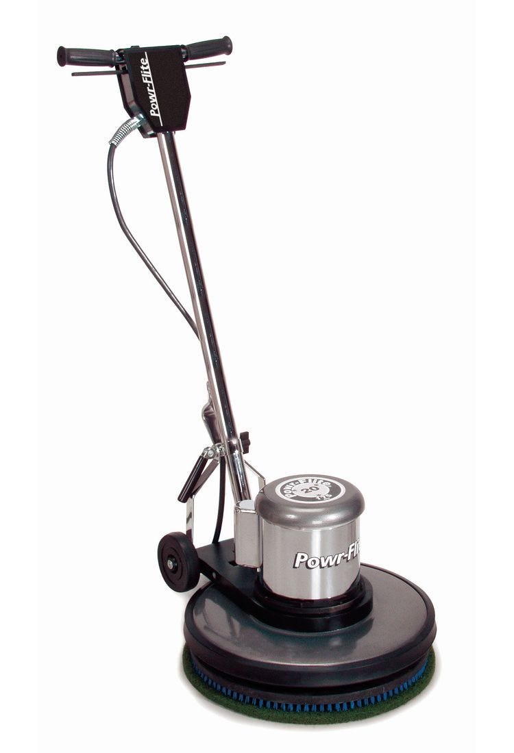 Powr-Flite Classic Metal Floor Machine 20in 1.5 HP